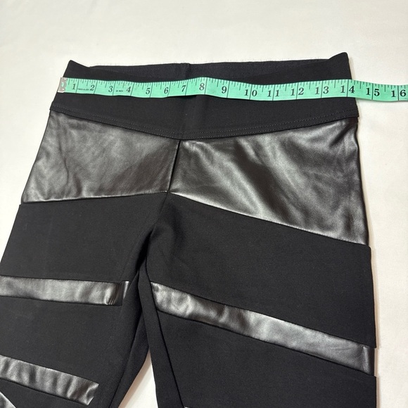 MeMoí SEXY MOTO PLEATHER ACCENT SHAPING LEGGING SZ S/M - Picture 8 of 10